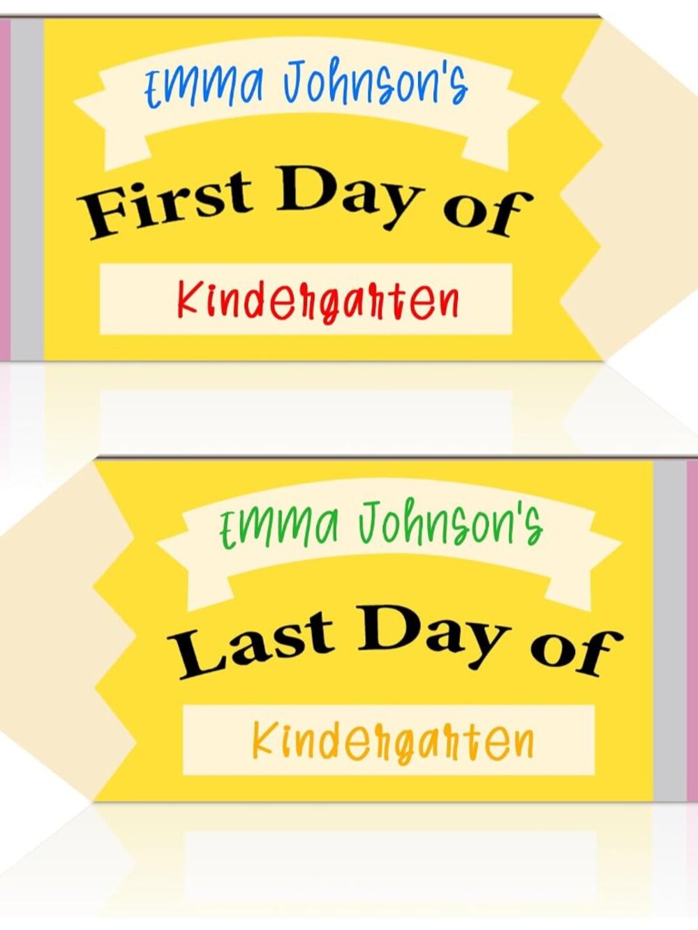 First Day of School Sign Board, First and Last Day of Preschool Board